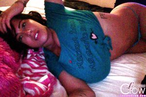 Buxom Euro lady Leanne Crow exposing massive melons in homemade selfies